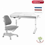 комплект kinderzen wunderkind multicolor lite парта + кресло + ящик + органайзер Kinderzen Wunderkind Lite Set